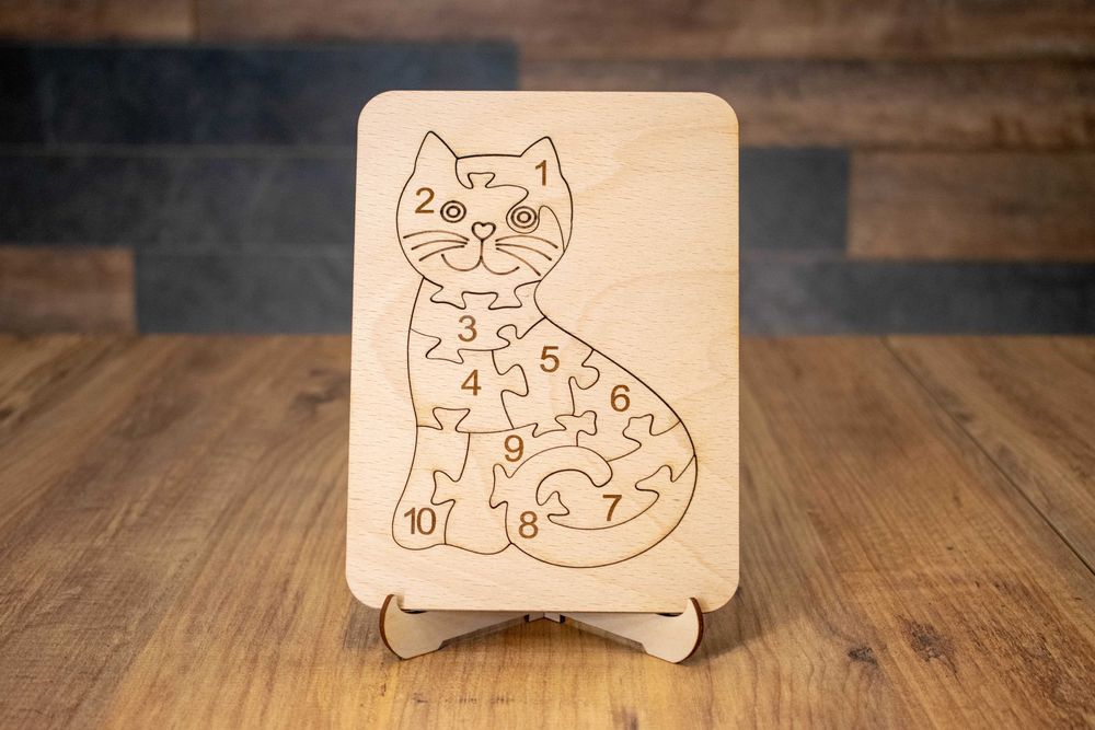 Образователни дървени пъзели с числа (различни видове)