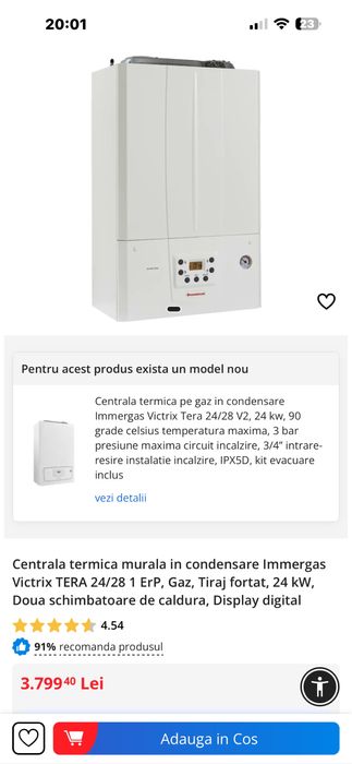 Vând cenrală pe gaz