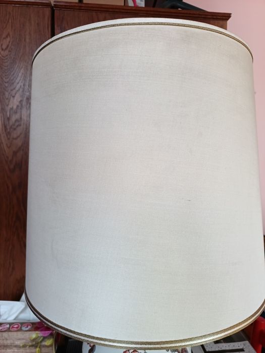 Veioza abajur porțelan vintage made in italy gigant(72cm/h)