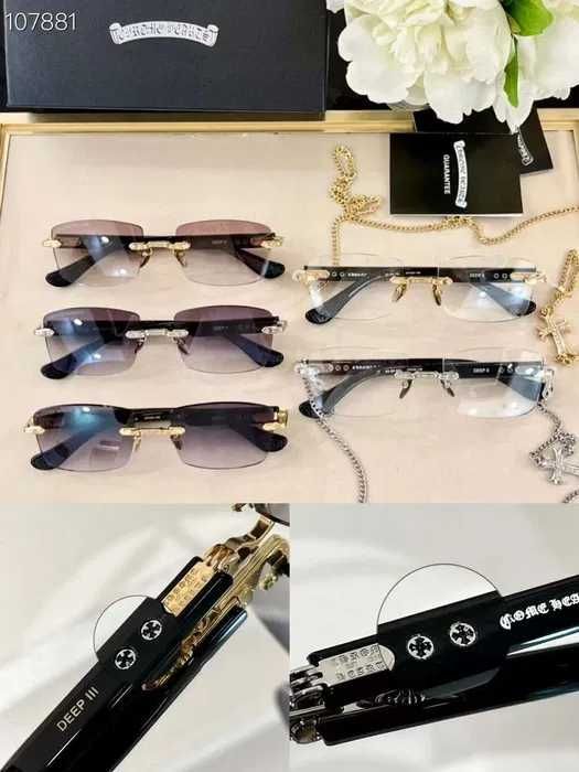 Ochelari de soare Chrome Hearts DEEP II Gold