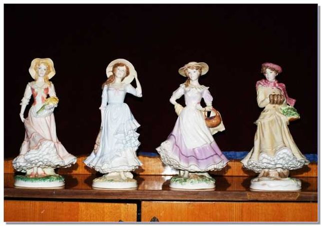 Фарфоровые статуэтки “4 сезона”, полная коллекция, Англия 1992 г ЛИМИТ