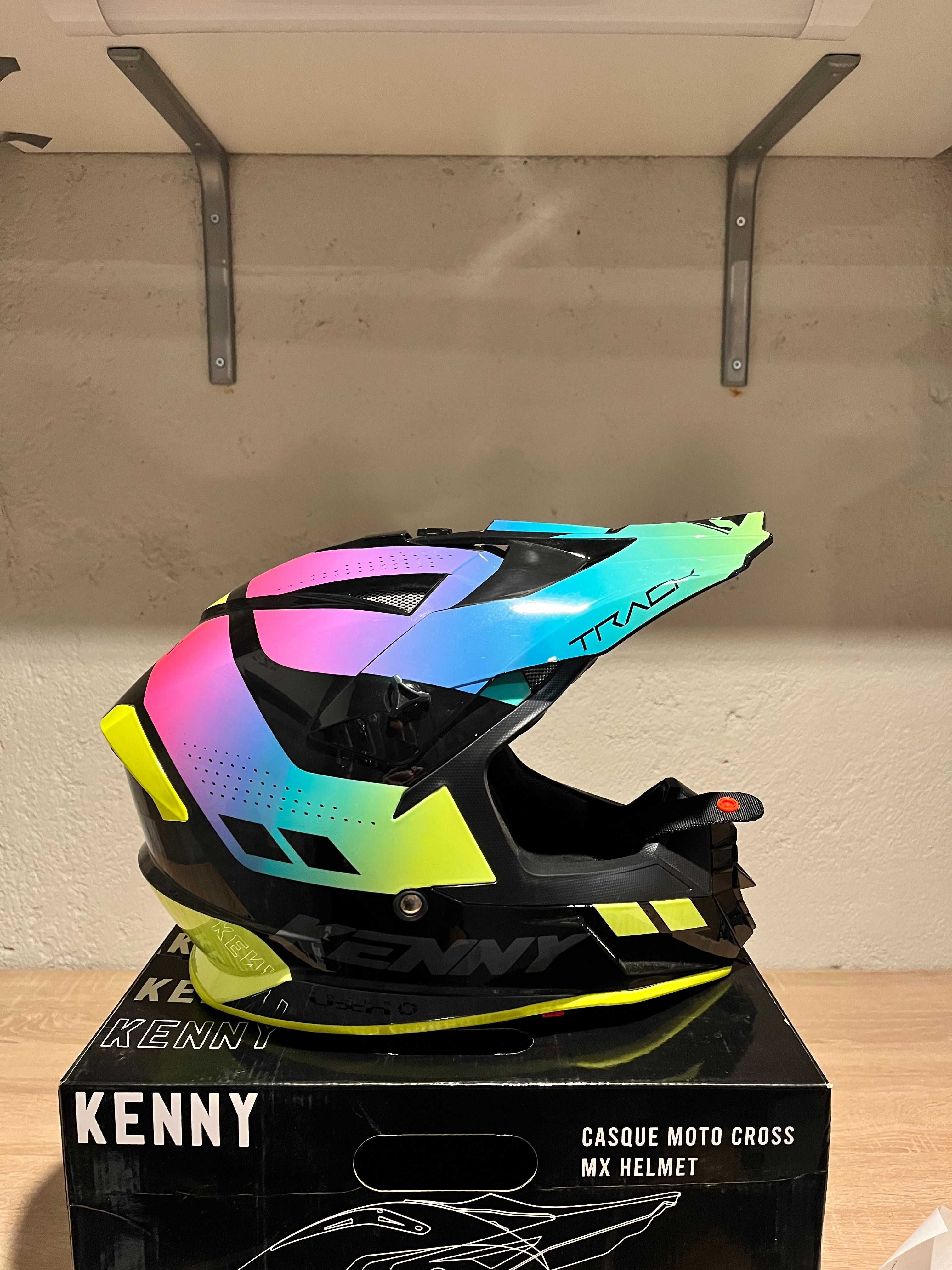 Casca moto cross enduro KENNY Track noua L