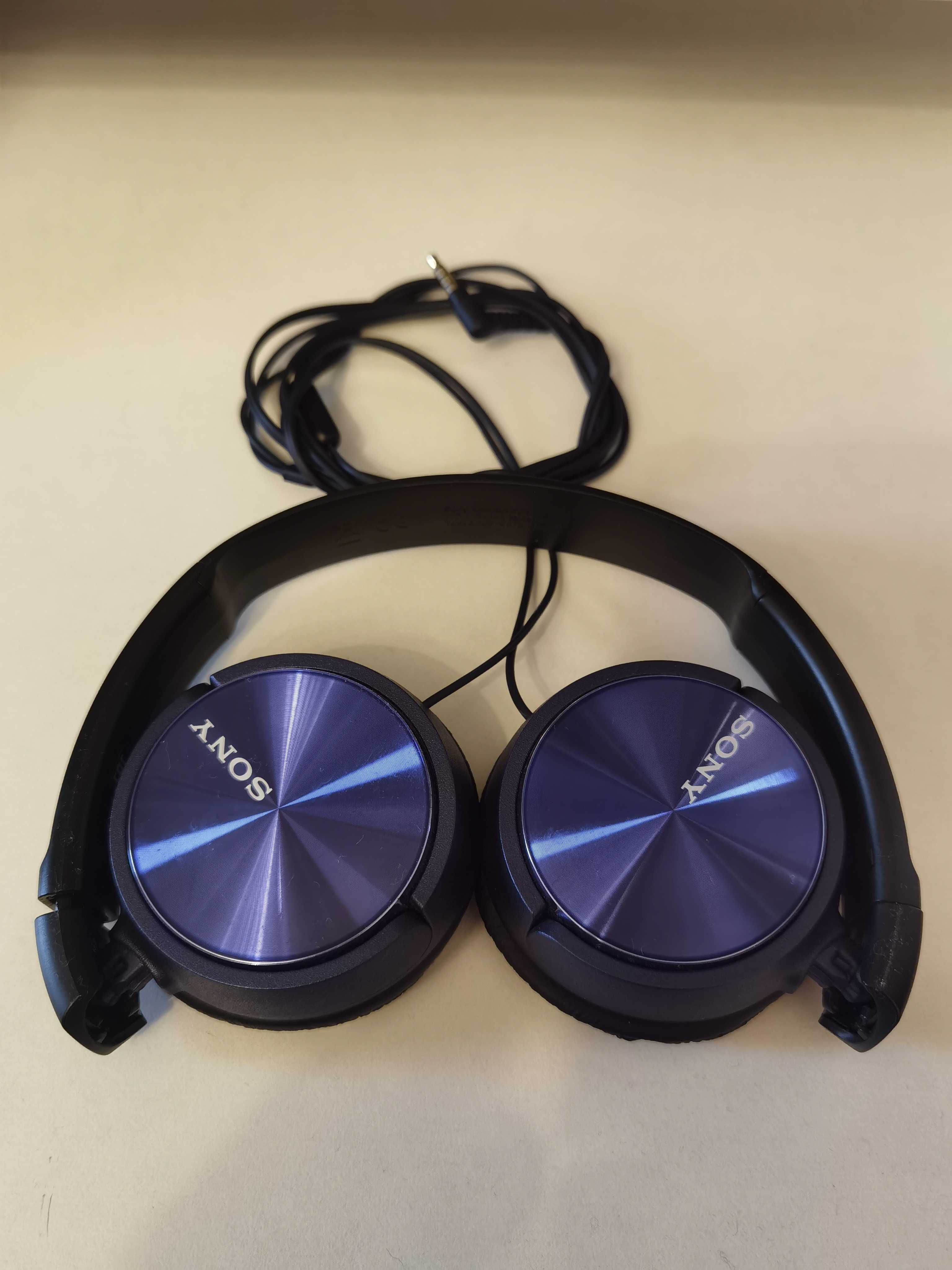 Casti On Ear Sony MDR-ZX310APL, Cu fir, Microfon, Albastru