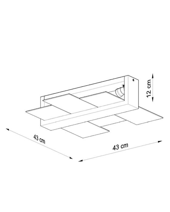 Lustra de tavan Feniks wenge lemn/sticla
