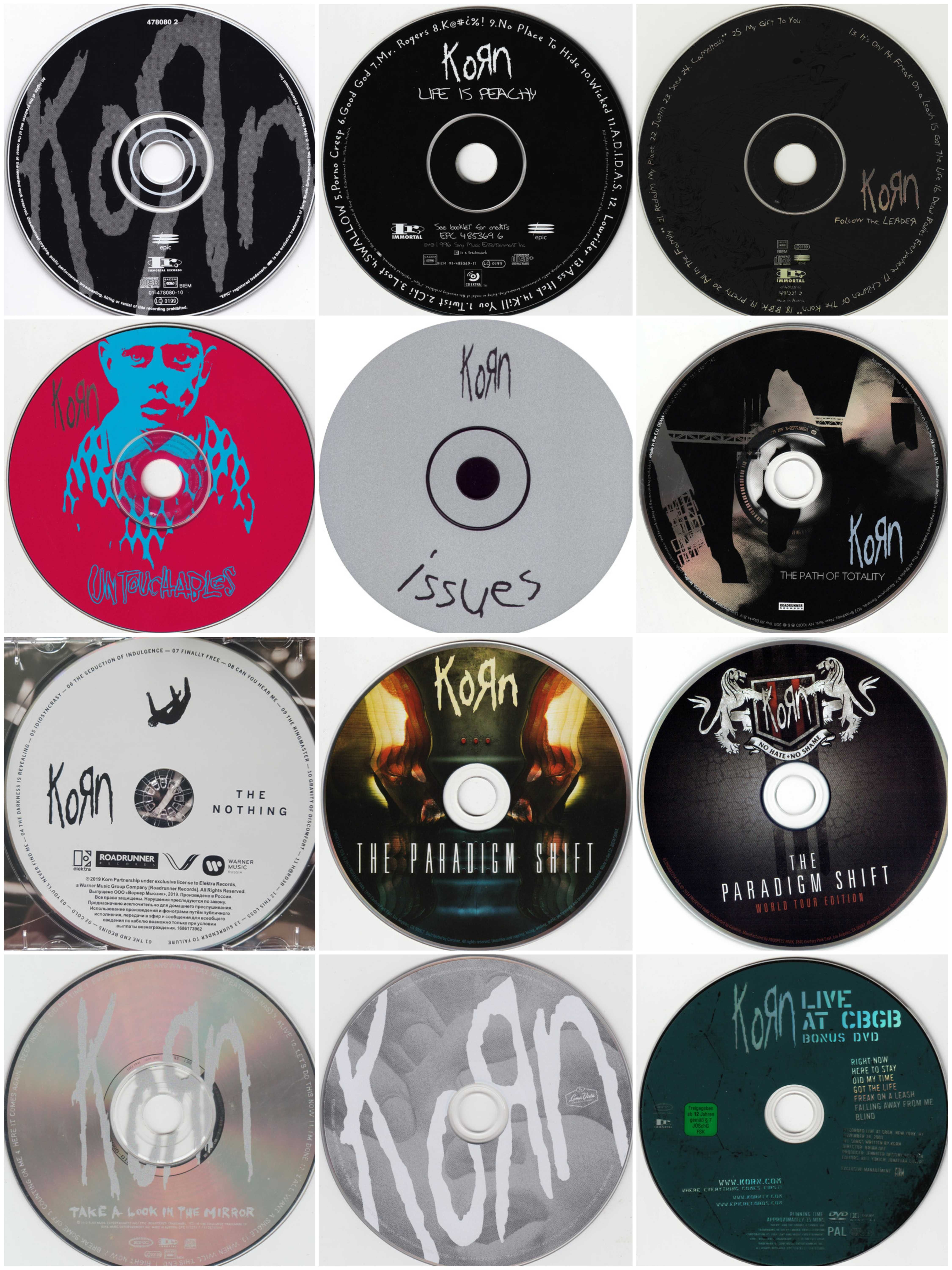 Korn - Colectie CD DVD Bluray