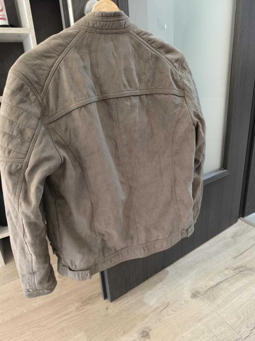 Яке - JJEROCKY JACKET - Faux leather jacket - beige