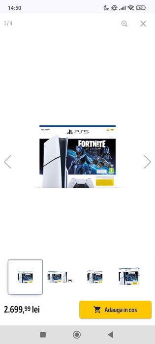 Consola PlayStation 5 Slim Digital Edition (PS5) 1TB, Fortnite Cobalt