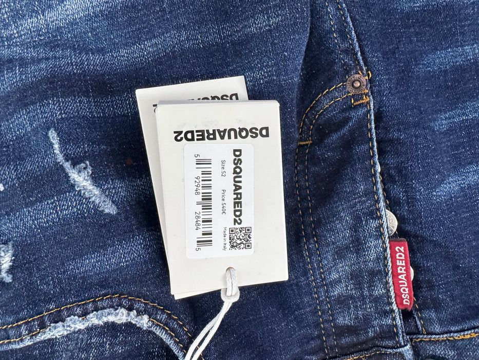 Dsquared2-Автентични нови мъжки дънки размер Л(52)