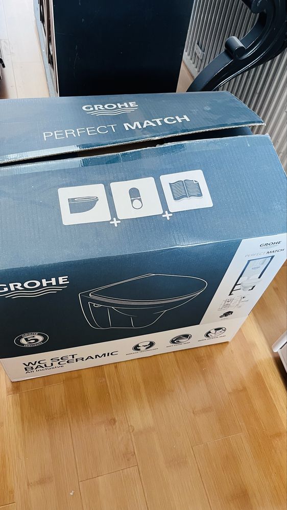 Vas WC Bau Ceramic Grohe suspendat