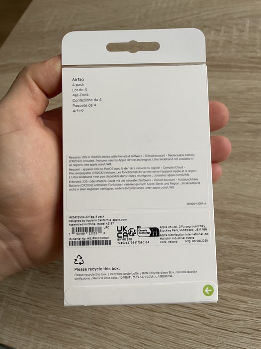 Apple Airtag 4 броя чисто нови неразопаковани