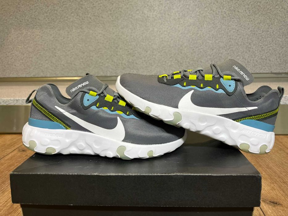 ОРИГИНАЛНИ *** Nike Renew Element 55 'Gray Blue Yellow'