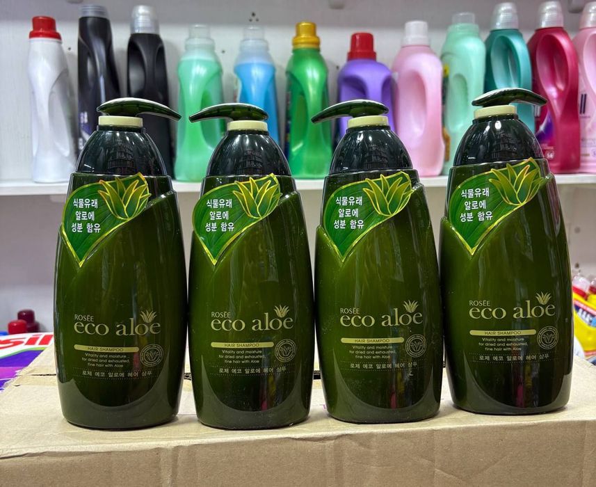 Эко алое 760мл  шампун роста волоса для всех типов волос экстракт алоэ