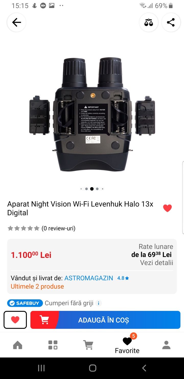 Vînd binoclu digital