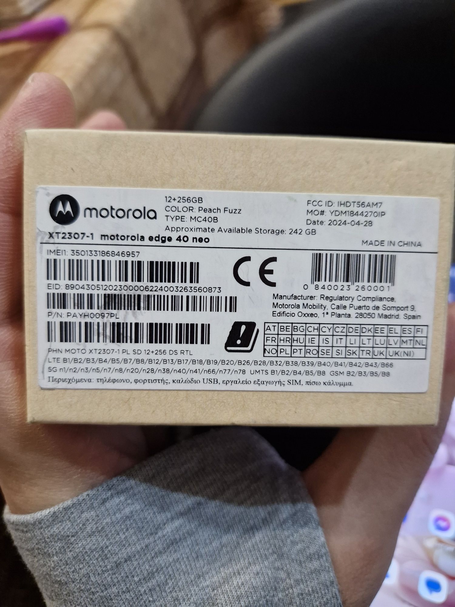 Motorola edge 40 neo