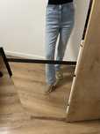 Blugi cu talie inalta zara