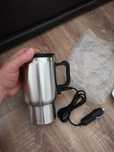 Cana termica electrica 450ml, inox, cana fierbator masina, 12V, argint