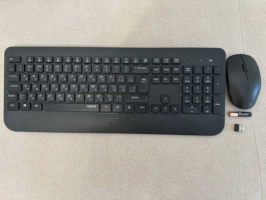 Игровая мембранная беспроводная клавиатура 2Е МК 410 с мышкой.