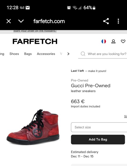 Ghete Gucci  originale mas 42