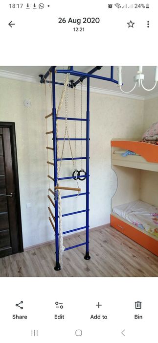 Шведская стенка, турник для квартиры