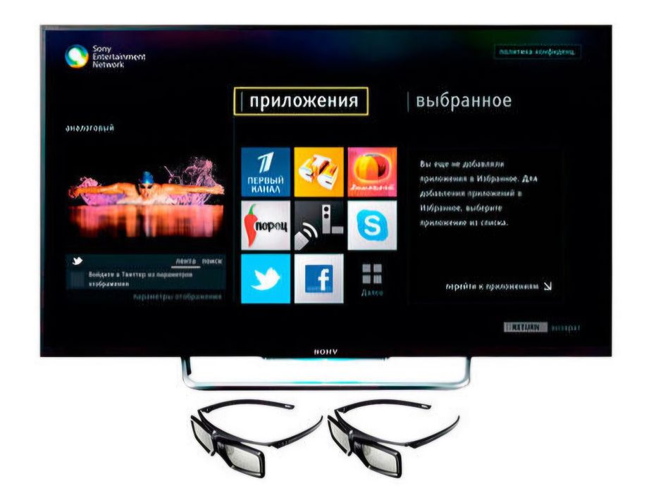 Смарт телевизор SONY Bravia KDL-50W828B с 3D опции