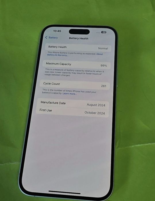 ***256GB iPhone 16 Plus Yettel Гаранция 2027г. White | Бял 16+