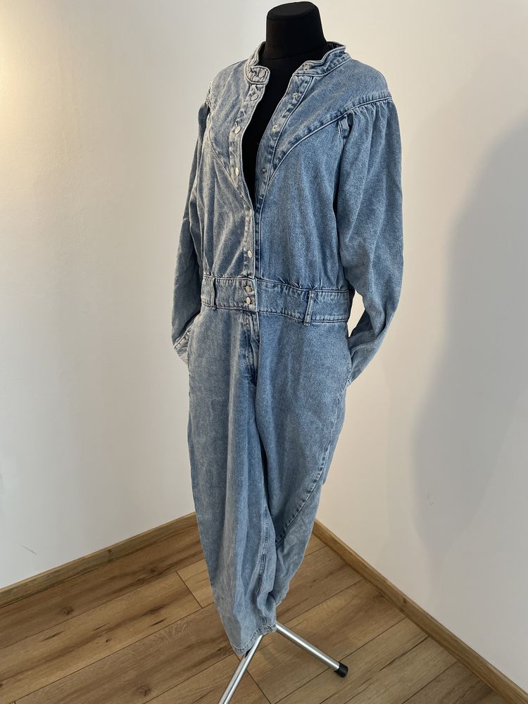 Salopeta din denim, oversized, vintage