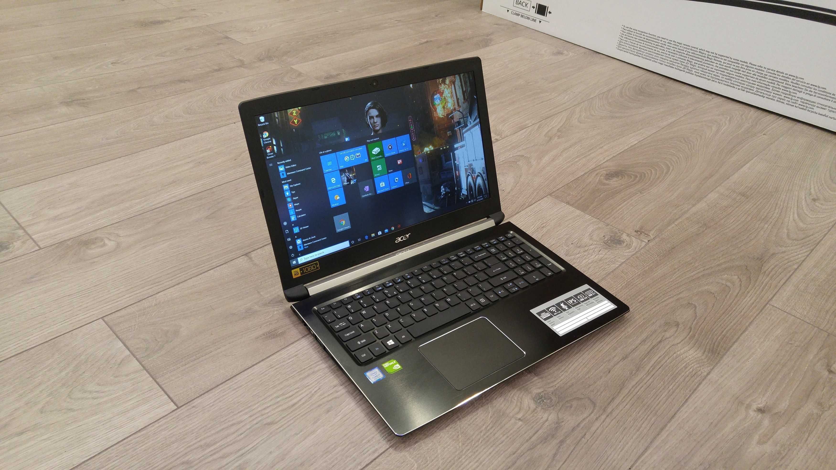 laptop performant ACER aspire intel core- i7-8850, video 4 gb nvidia