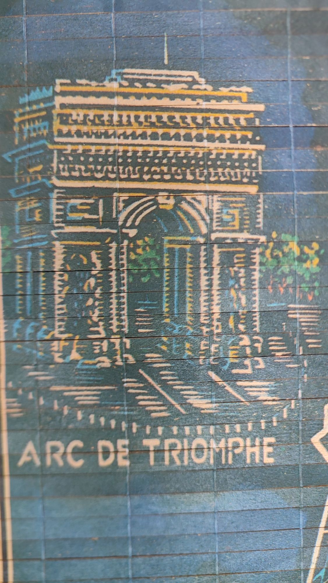 Decorațiune de perete stampă pe lemn
