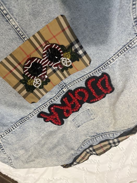 Дънково яке с декоративни акценти джофра -djofra