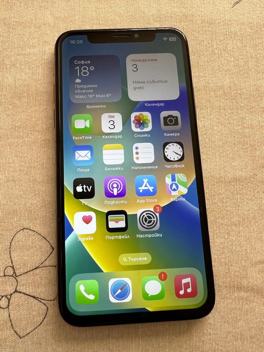 iPhone Xs -64GB,rose gold ,зарядно