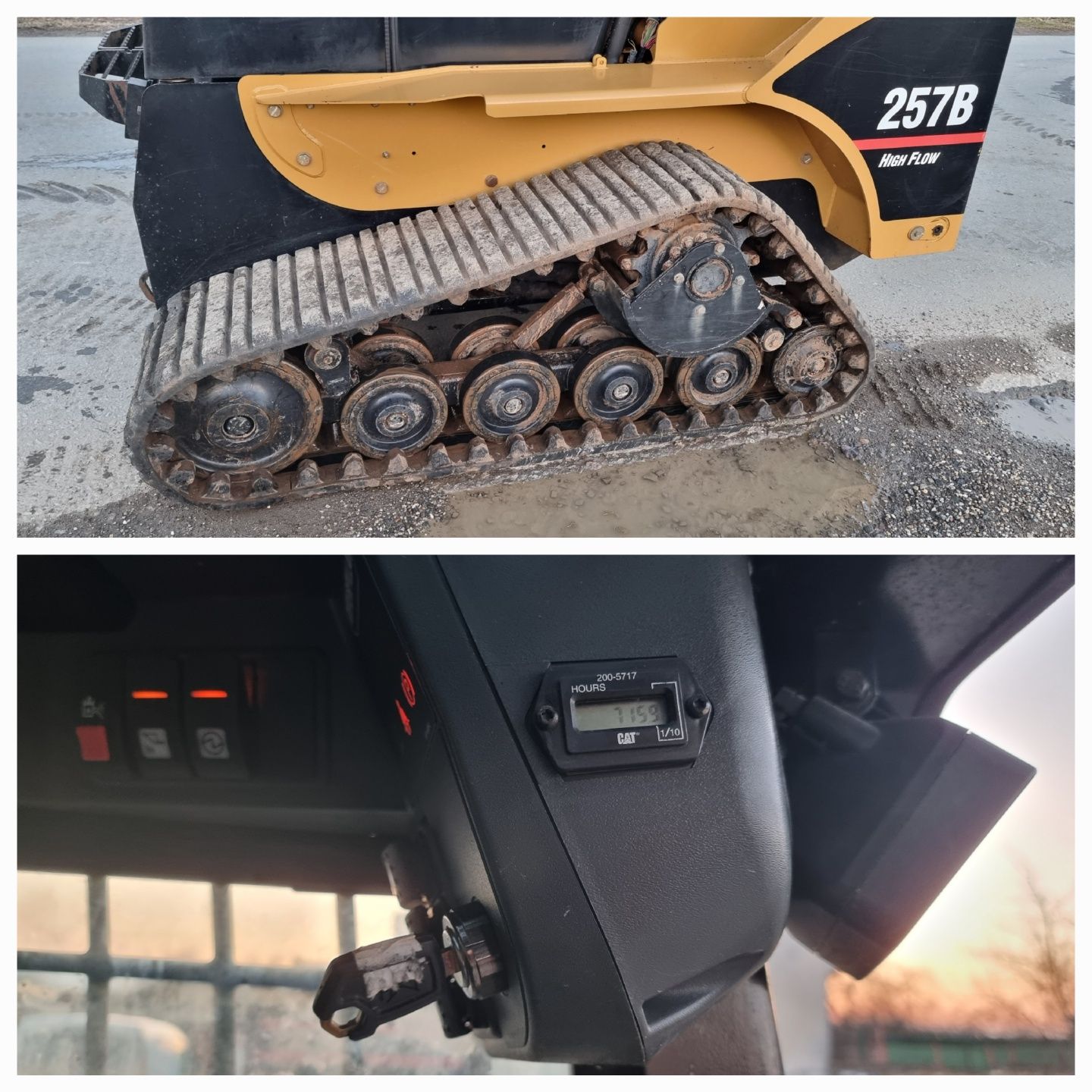 Miniîncarcător CATERPILLAR 257B HIGH FLOW mini încărcător cu 700h