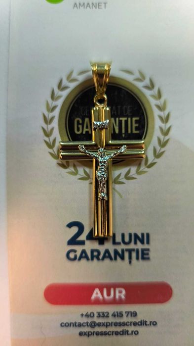 (AG 35) Medalion "Cruce" aur 14K B.32548.1 / 1540 lei
