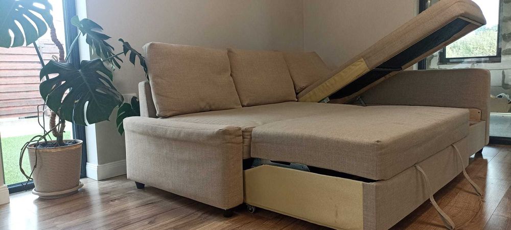 CANAPEA Ikea-Friheten se face PAT cu loc DEPOZITARE