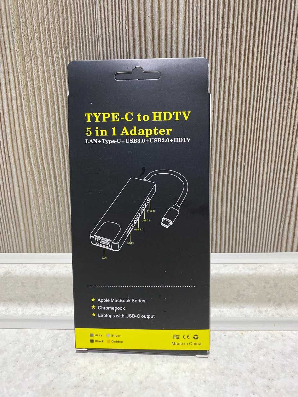 Переходник RJ-45 - Type C, Адаптер , конвертер LAN 10/100Mbps, USB 3.0
