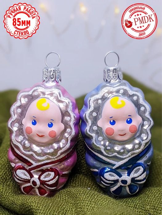 Елочные игрушки стекло