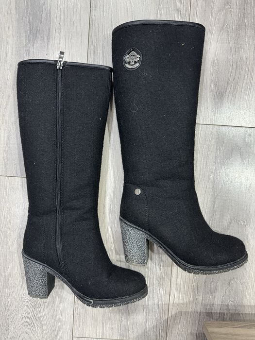 Войлочные валенки на каблуке