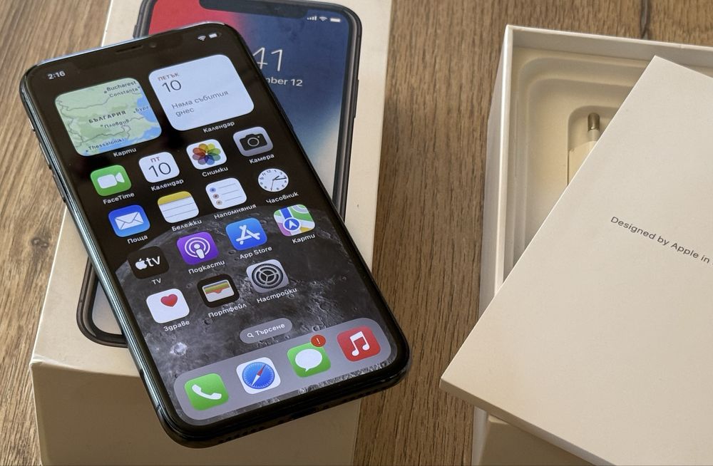 Iphone X 256GB Space Grey -Като Нов!