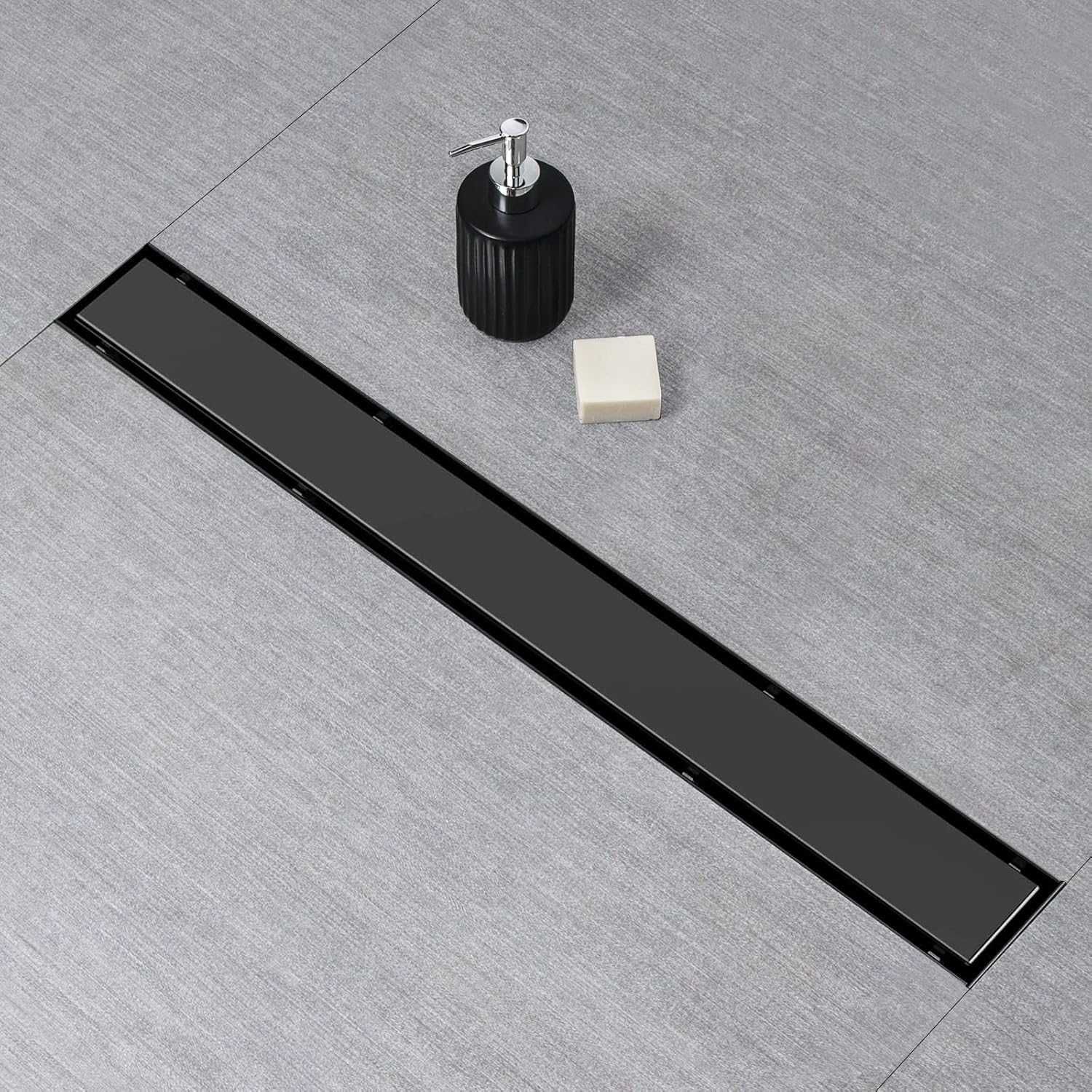 Rigola dus lineara, 85 cm, sita par, neagra