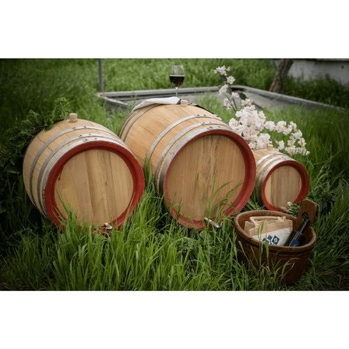 Butoi lemn masiv salcâm pentru vin 100 L + Cadou Soluție curățare