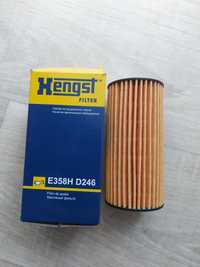 Фильтр масляный HENGST E358HD246 на AUDI, Volkswagen, Skoda
