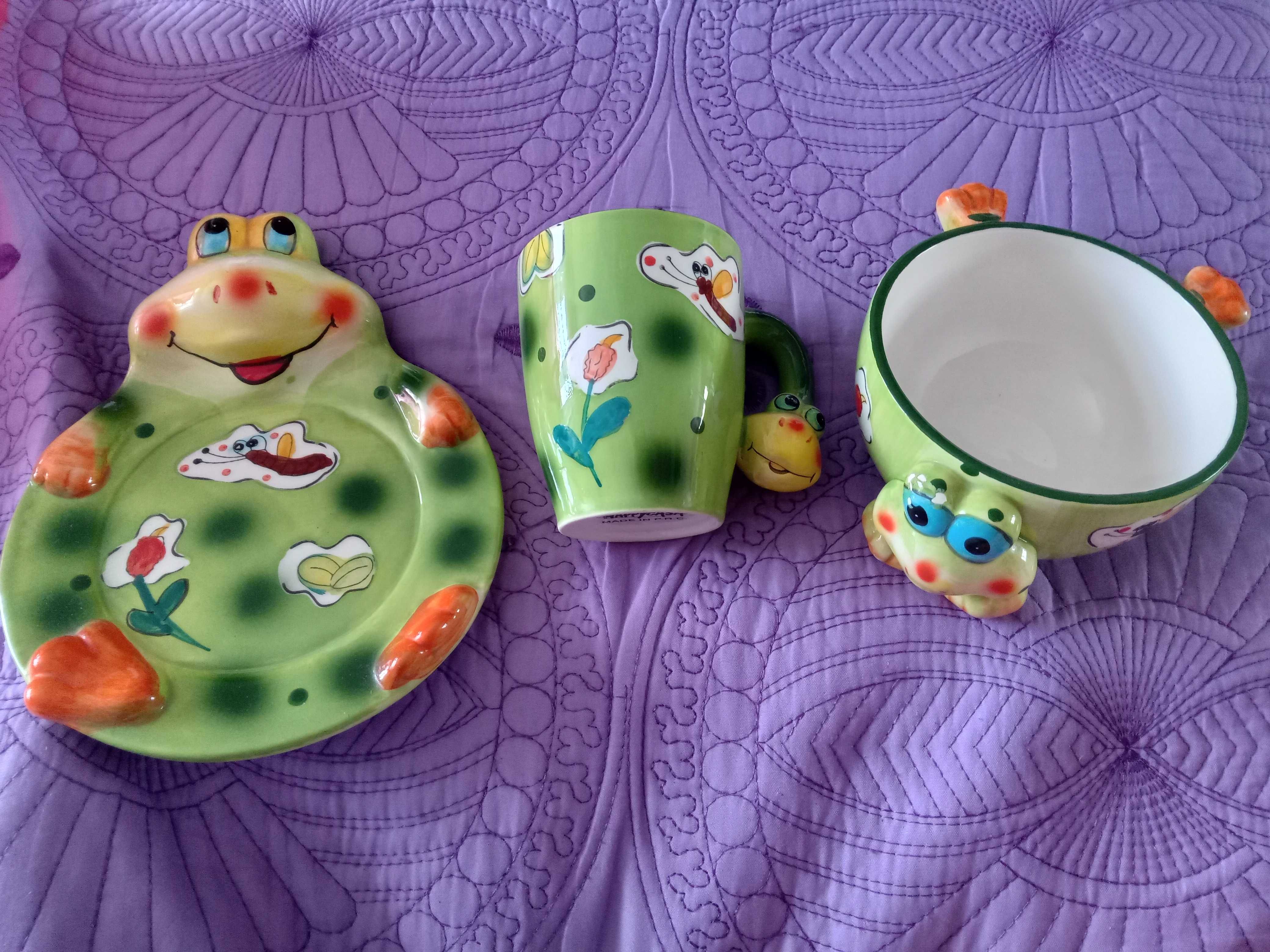 Set 3 piese, farfurie, cană şi castron pentru copii