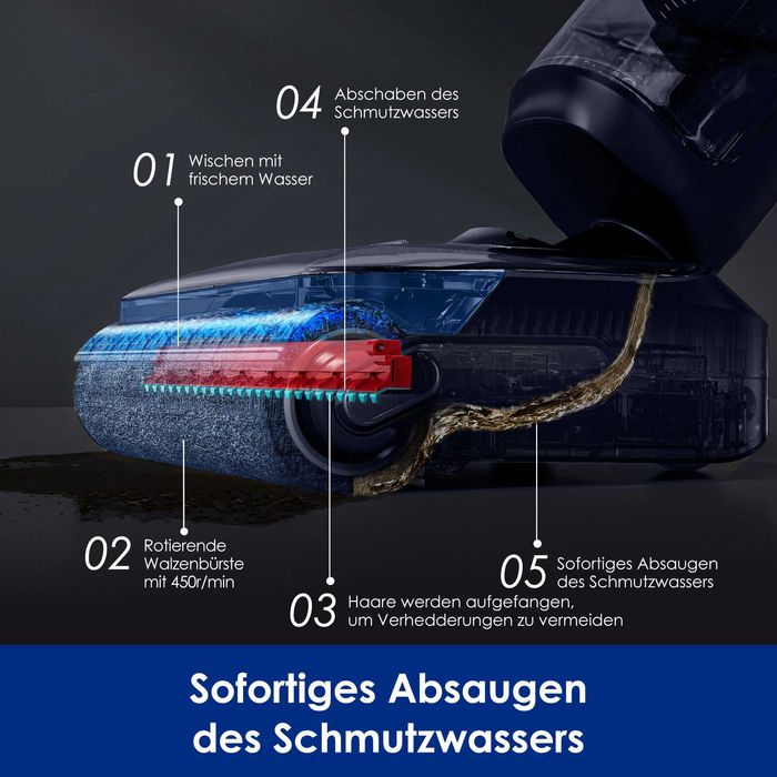 Прахосмукачка  мокро/сухо  Floor One S7 Stretch, сушене с горещ въздух