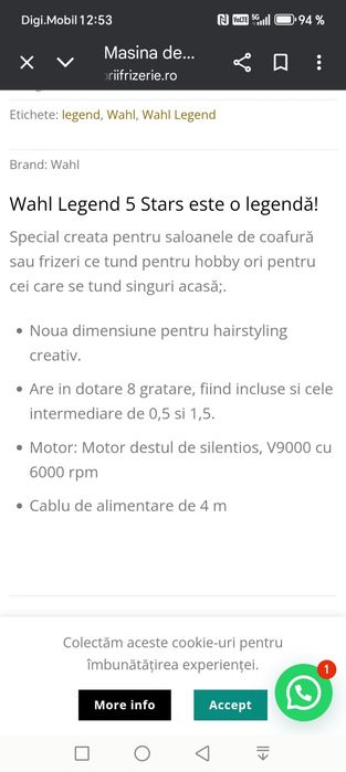 Wahl legenda mașina de tuns