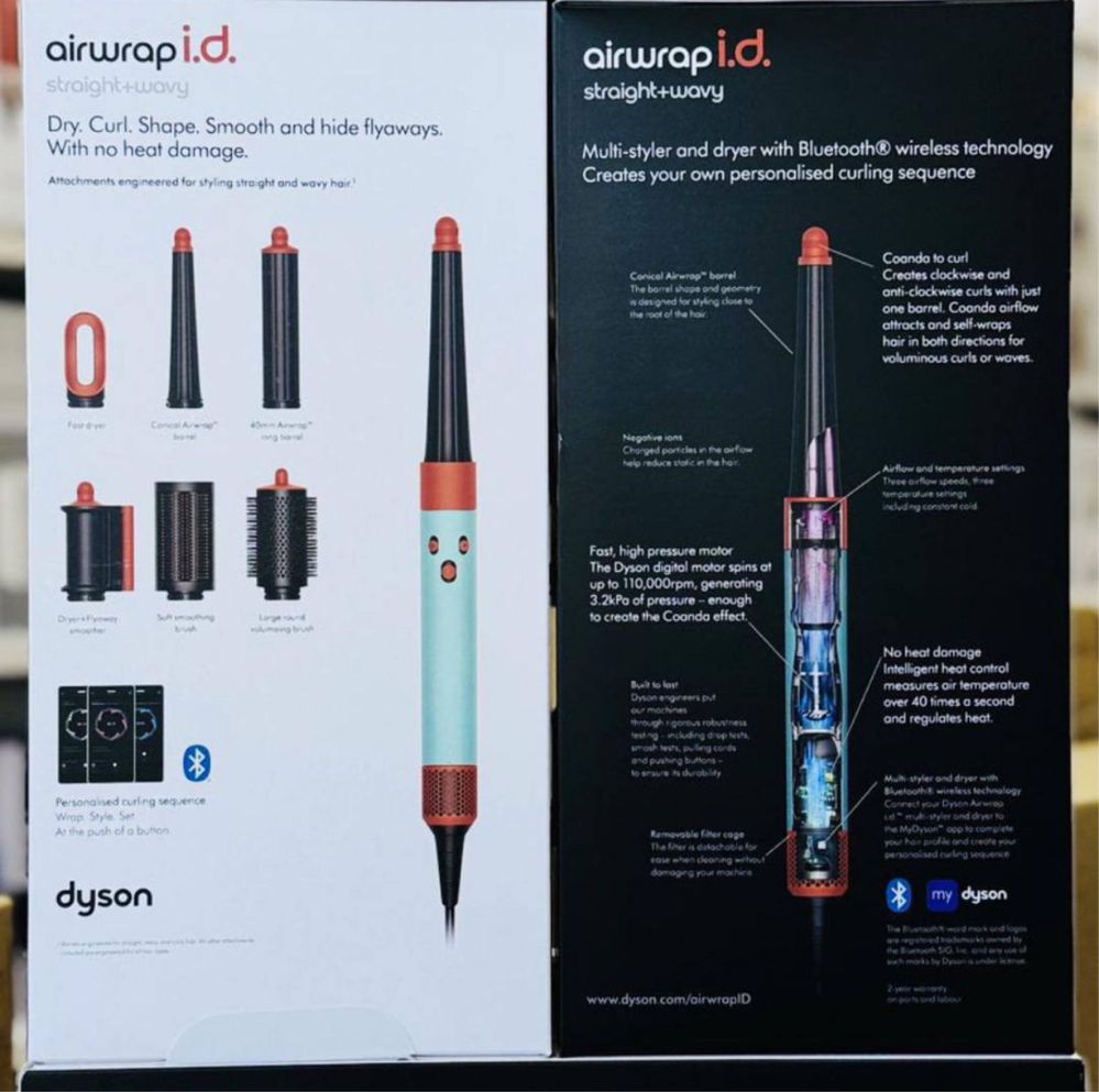 Dyson airwrap id hd08 original red velvet.Jasper.patina.blue.bronze