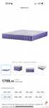 Saltea cu spuma de memorie 160x200 grosimea 25 cm