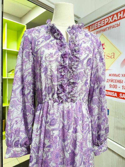 Длинное платье из шифона