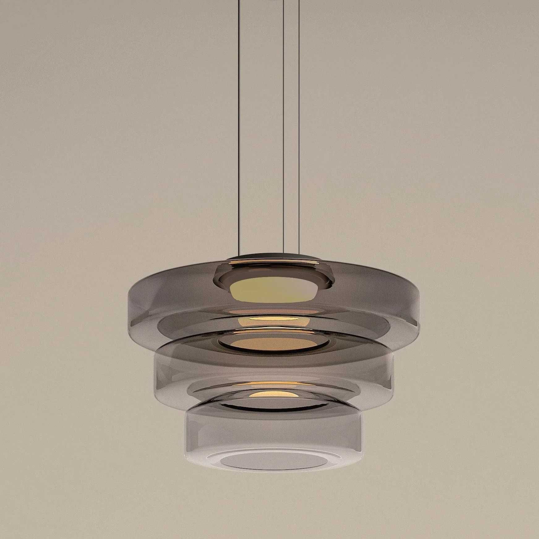 Lustră Bauhaus tip pendant – Nouă, design metalic deosebit