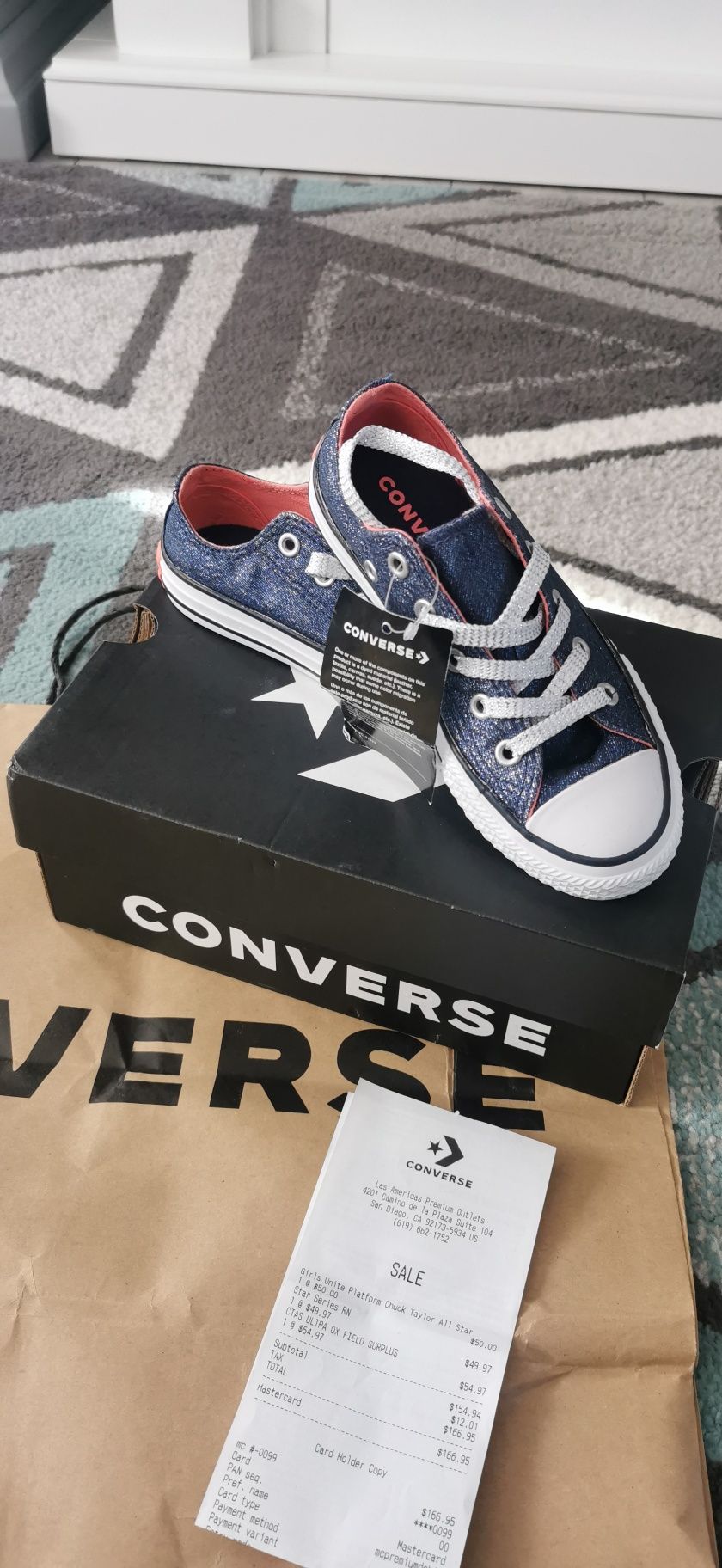 Converse fetițe originali măr 29