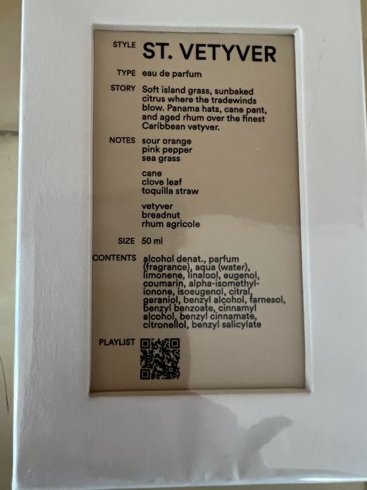 Parfum St.Vetyver unisex 50 ml.