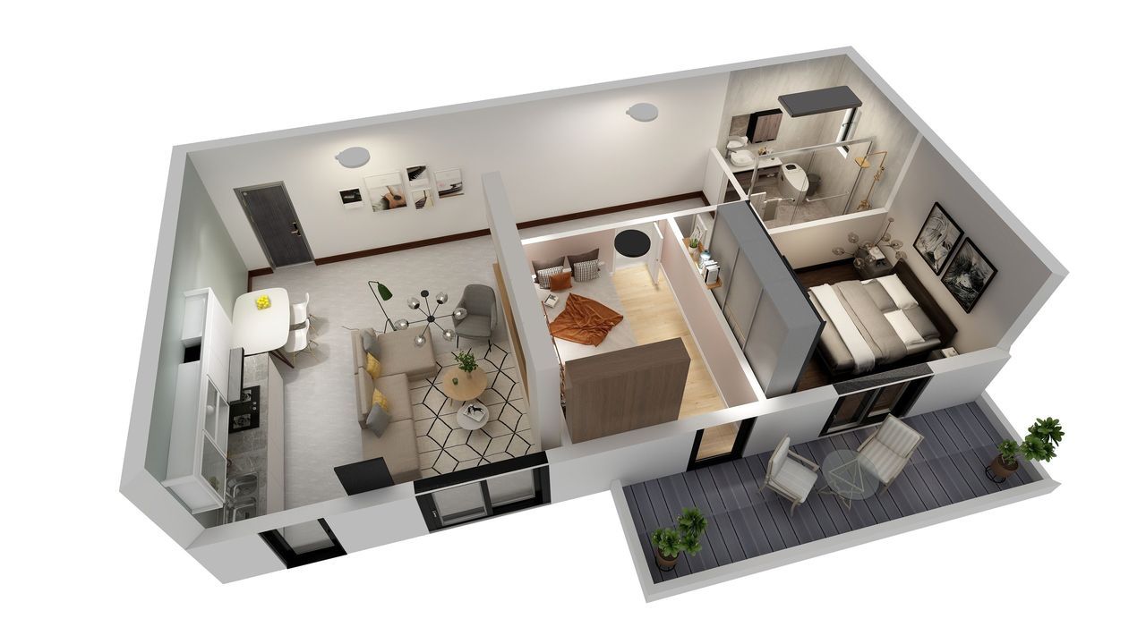 Apartament 3 camere+loc parcare subteran! comison 0%